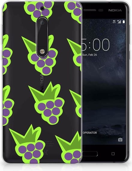 Nokia 5 Siliconen Case Druiven