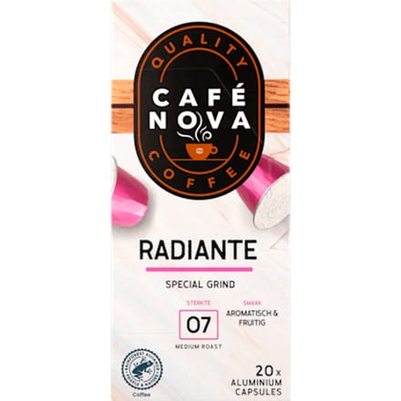 Koffiecups espresso radiante sterkte 7