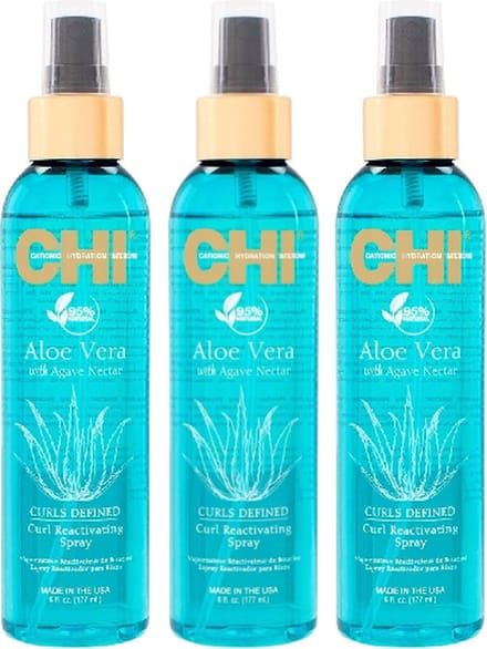 CHI Aloe Vera Curl Reactivating Spray - 3 x 177 ml