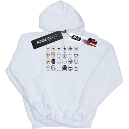Star Wars Heren Trooper Helmen Hoodie (Wit)