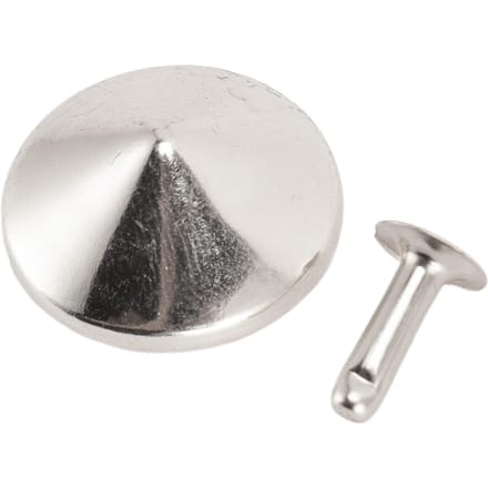 100 Sets Paddenstoel Klinknagels Stud 22mm DIY IJzeren Kegel Spikes en Studs Paddenstoel Punt Kop Klinknagel Stud voor zilver
