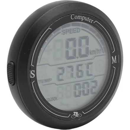 Fietssnelheidsmeter Odometer Multifunctionele Elektronische Snelheidstester Temperatuur Tijdweergave Cyclus gray
