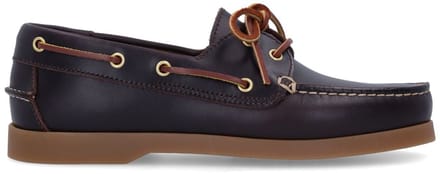Manfield - Dames - Bruine leren bootschoentjes - Maat 40