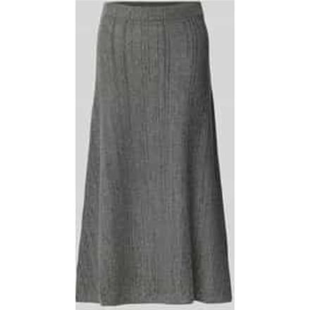 Uitlopende midirok met wol model 'VIDA'
