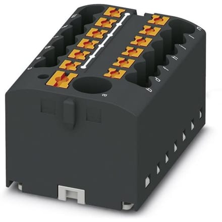 Phoenix Contact 3273366 Verdeelblok 40.6 mm Spanveer Zwart 8 stuk(s) Piece
