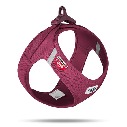Curli Vest harnas Clasp Air-Mesh, robijnrode maat M: 43,4-49cm hond