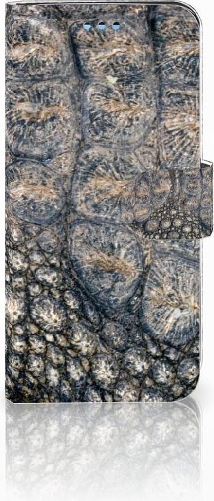 Samsung Galaxy S9 Telefoonhoesje met Pasjes Krokodillenprint