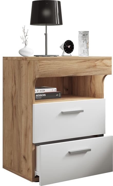 Nachtkastje Bijzettafel Lade Console Boxspring Nachtkastje Slepal L