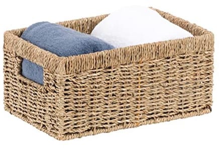 Wicker Storage Baskets Medium | Seagrass Rattan Woven Baskets voor Thuis