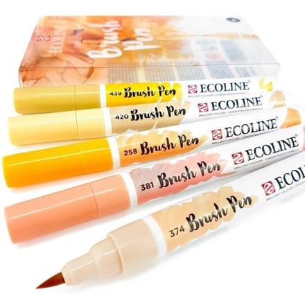 TALENS Ecoline Brush Pen Set 11509911 beige-pink 5 Stück