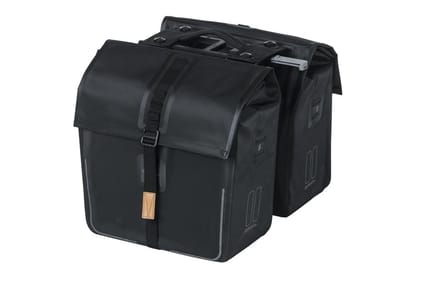 Basil Urban Dry Dubbele fietstas MIK - Zwart - 50 Liter