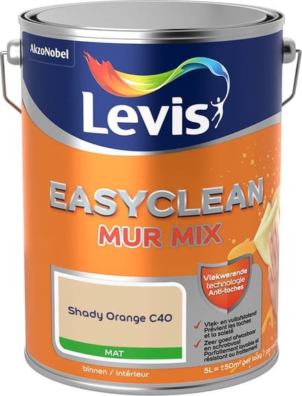 Levis - Easyclean Mur Mat Mix - Shady Orange C40 - Mengverf - 5 L