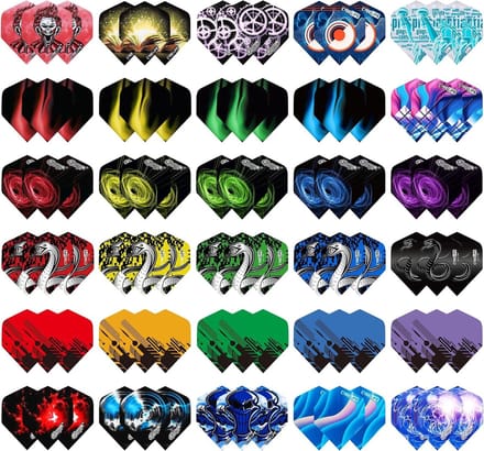 Soft tip darts - Transparant - 30 Sets PET Dartflights - Geschikt voor Soft en Stalen Tip Dartpijlen