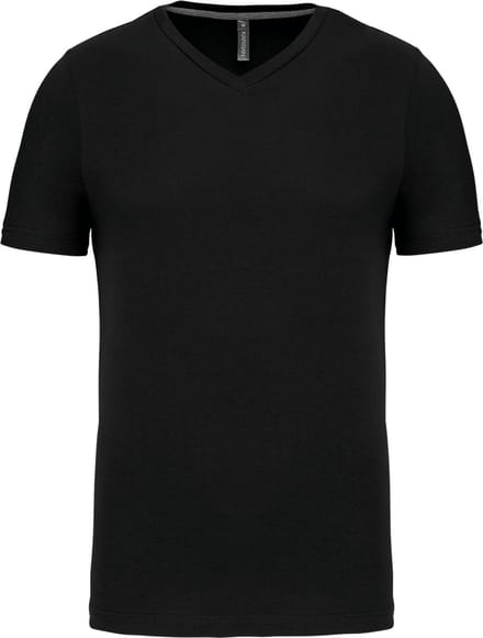 Kariban T-shirt V-hals korte mouwen K357 - Black - S