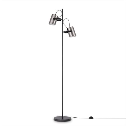 Vloerlamp Caleo nikkel