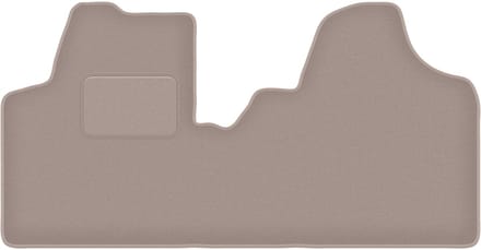 Beige velours matten voor: Citroen Jumpy II bestelbus (2007-2016)