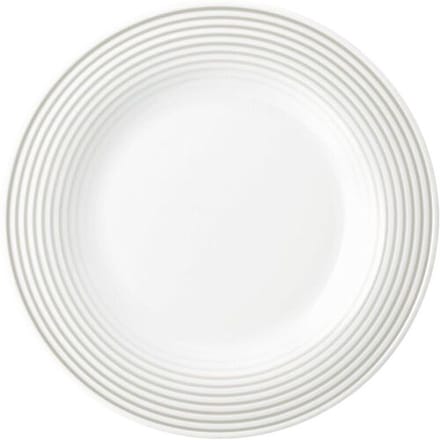 (6 stuks) SELTMANN WEIDEN Bord - plat - Ø 230mm - Parelgrijs