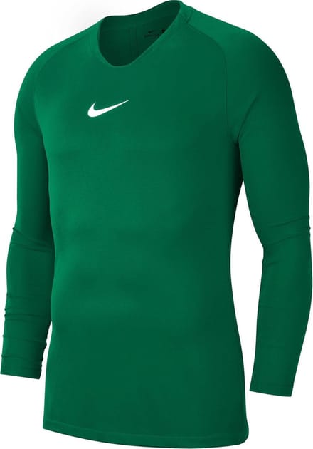 Nike Park First Layer Shirt Lange Mouw Kinderen - Groen | Maat: 164