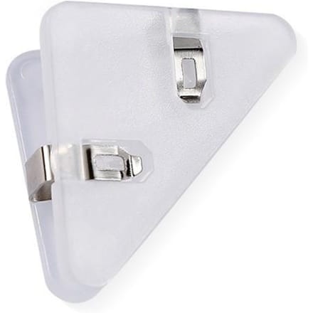 10-Pack Driehoekige Binderclips, Grote Capaciteit Multifunctionele Plastic Papierklemmen, Kantoor- en School Document Organizer Clips, Map Bestandshouders 10pcs schoon