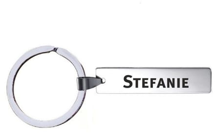 Sleutelhanger Met Naam - Stefanie - RVS