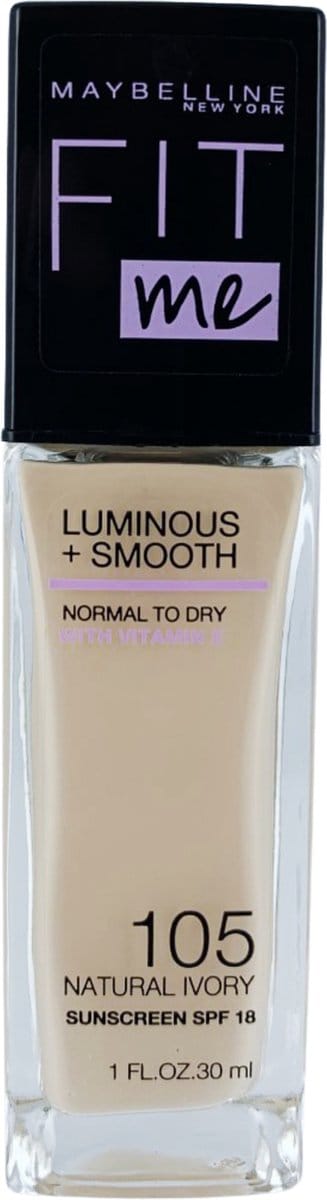 Maybelline - Fit Me Luminous & Smooth Foundation - Natural Ivory 105