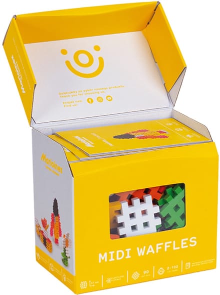 Midi wafel blokken 90 stuks - Marioinex - vanaf 24 maanden