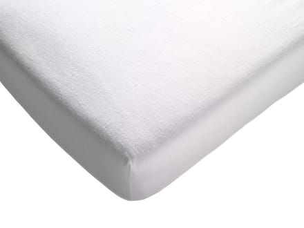 Polydaun - molton hoeslaken - topmatras split - splittopper - 140x200 cm - wit