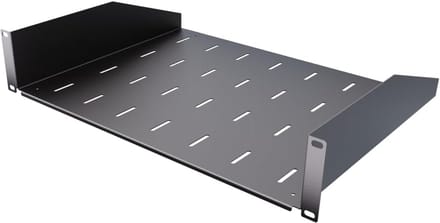 Netwerkkast Staal - Serverrek 19 inch - IT Beheer - Robuuste Constructie - 2U 350mm - Zwart