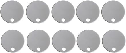 10x Scharnierhoezen voor Toiletbril - Waterdichte Schroefdoppen - Wit