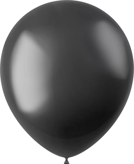 Ballonnen Radiant Onyx Black Metallic 33cm - 100 stuks