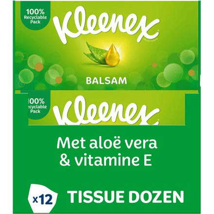 Kleenex tissues - Balsam - Voordeelverpakking - 12 x 64 stuks