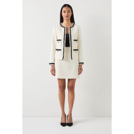 LK Bennett Charlie Jacket Cream Taglia: 12 | Blazers Outlet | Donna | Bianco