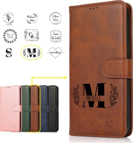 Perfeqt geschikt voor iPhone 14 Plus Uitneembare BookCase Hoesje - Tekst