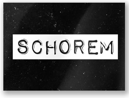 Paper Dreams Kaart Schorem 15 X 10,5 Cm Papier Zwart/wit