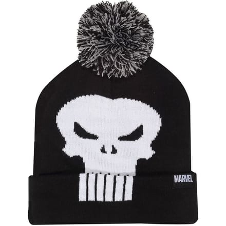 The Punisher Skull Unisex Beanie - zwart/wit - Standard