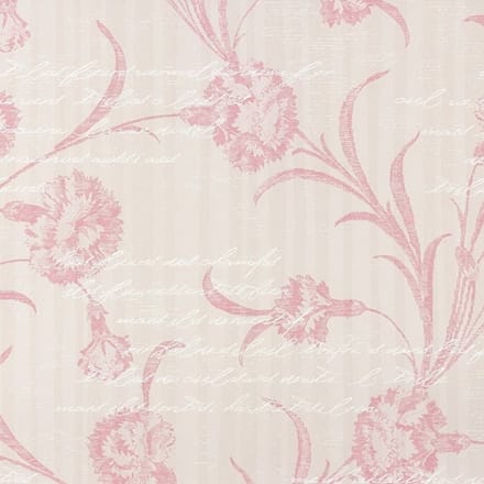 Roze bloemen behang dubbelbreed 54370