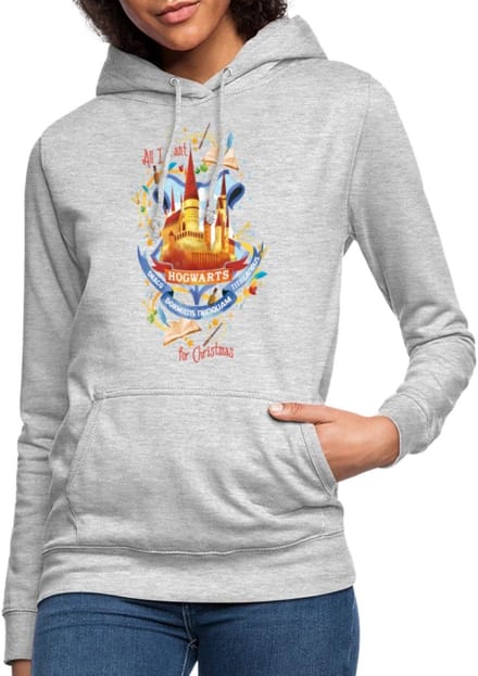Harry Potter Hogwarts Voor Kerstmis Hoodie Dames