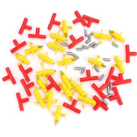 20 stuks Automatische Konijn Drinker Tepel Waterer Drinkwater Tool Kooi Accessoires yellow