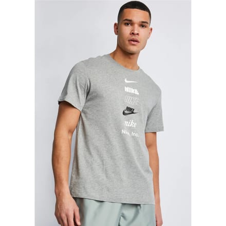 Nike Stack Logo Heren T-shirt in grijs