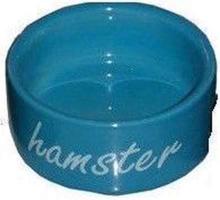 Eetbak Steen Hamster Blauw 6 cm
