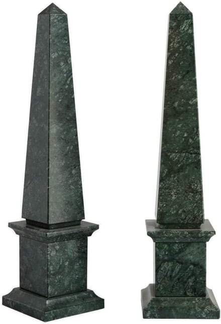 OBELISCO klassiek marmo groen Alpi groen Marble Classic Obelisk Home Design H.30cm