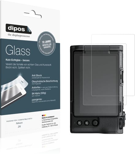 dipos – 2x Matte Pantserfolie geschikt voor Nikon ZR | 9H Screenprotector