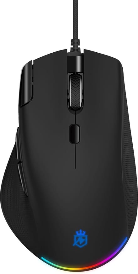Phreeze Gaming Muis met Rapid Fire Knop - USB Game Mouse - RGB - Macro Computermuis - Voor RPG, FPS, MMORPG, MMOBA Games