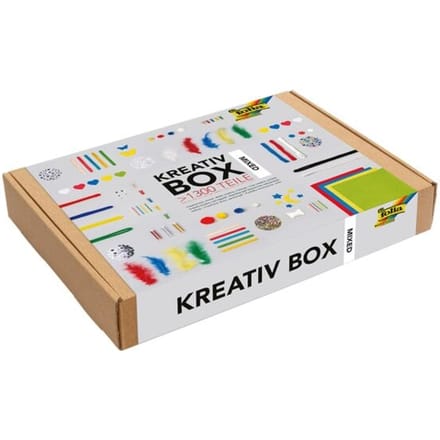Folia - Kreativebox voor kinderen - knutselpakket - 1300 items