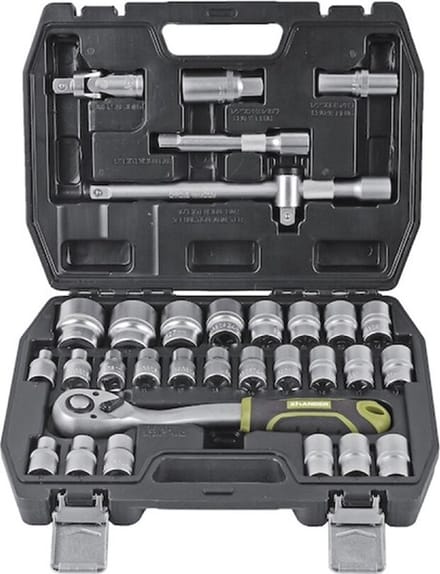 XHANDER 1/2" dopsleutelset met ratel 32-delig