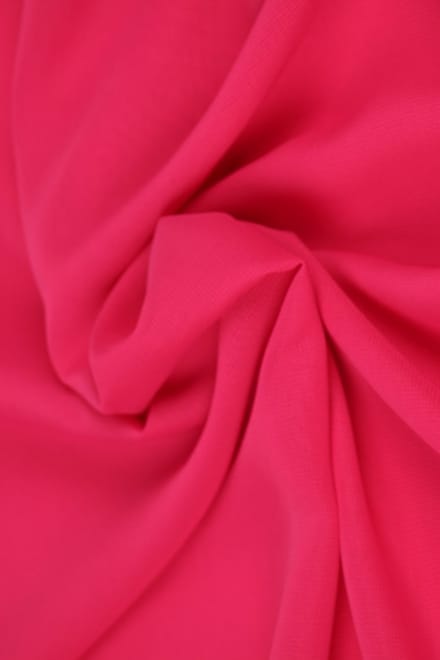 15 meter chiffon stof - Fuchsia - 100% polyester