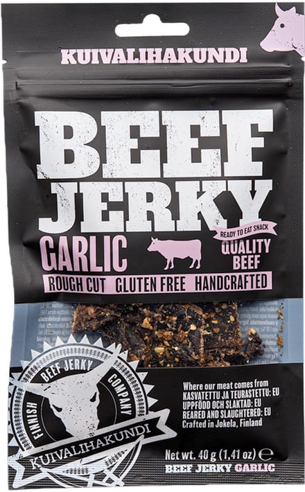 Kuivalihakundi - Beef Jerky Garlic - 2 x 40g