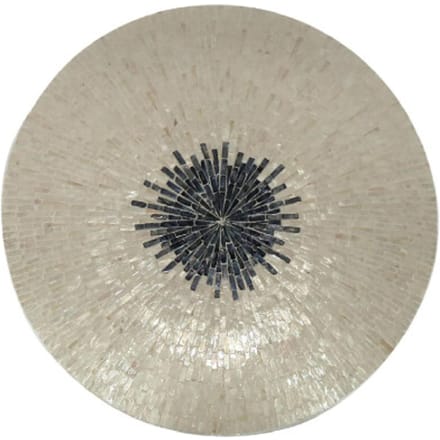 PTMD Wandpaneel Vojtech - 60x8x60 cm - Polyester - Wit