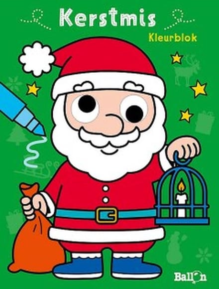 Kerstmis - Kleurblok (met bewegende oogjes)
