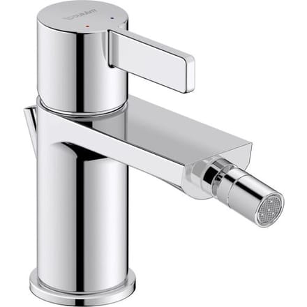 Duravit D-Neo single lever bidet mixer with pull rod DE2400001010